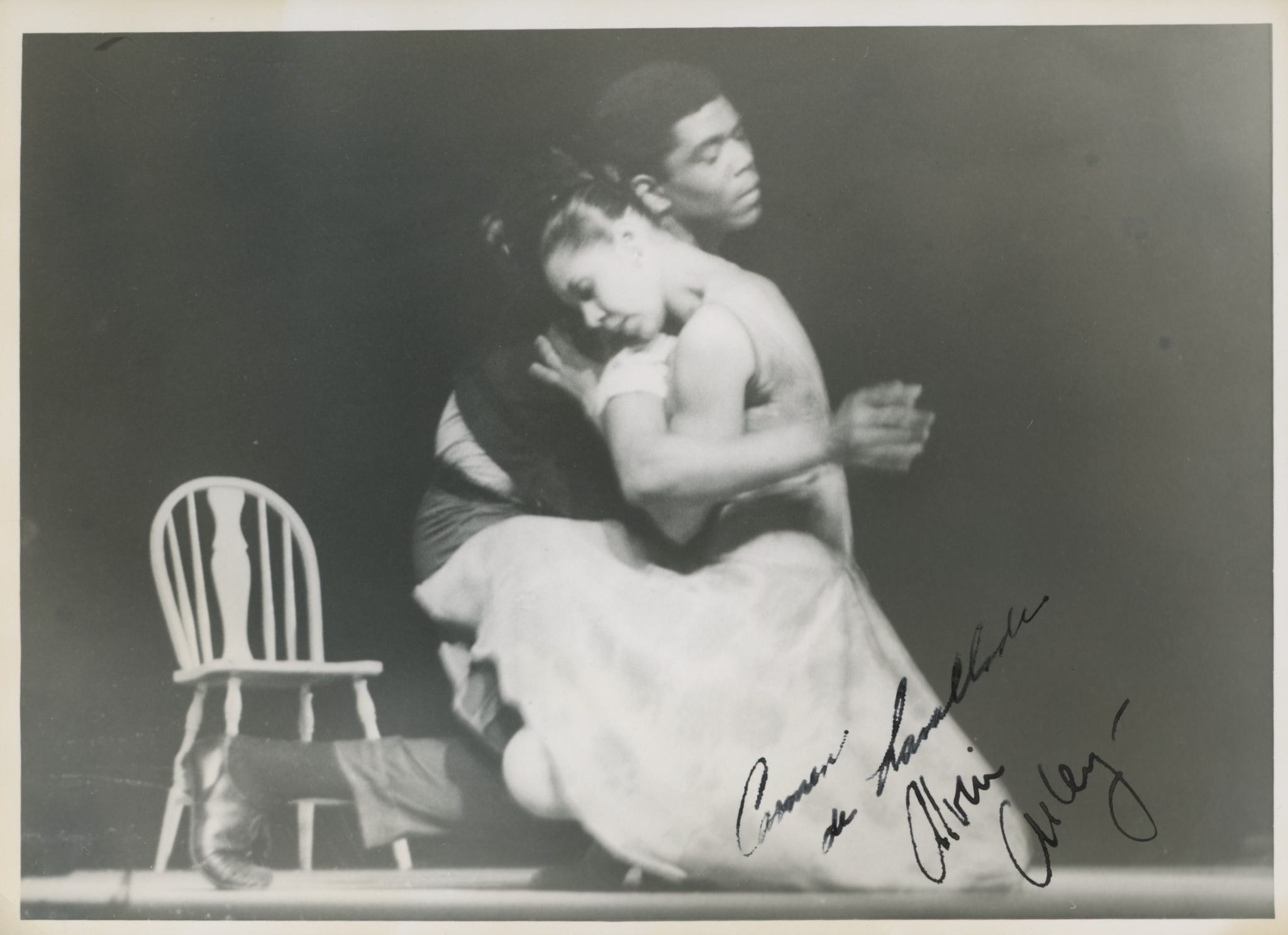 Ailey, Alvin. (1931–1989) & de Lavallade, Carmen. (b. 1931) [Rapport, Will]: Blues Suite - Signed Photograph