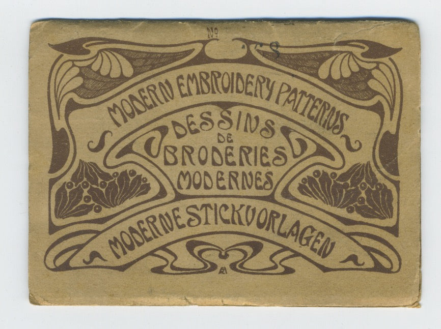 Moderne Stickvorlagen. Modern Embroidery Patters. Dessins De Broderies Modernes. ca. 1890