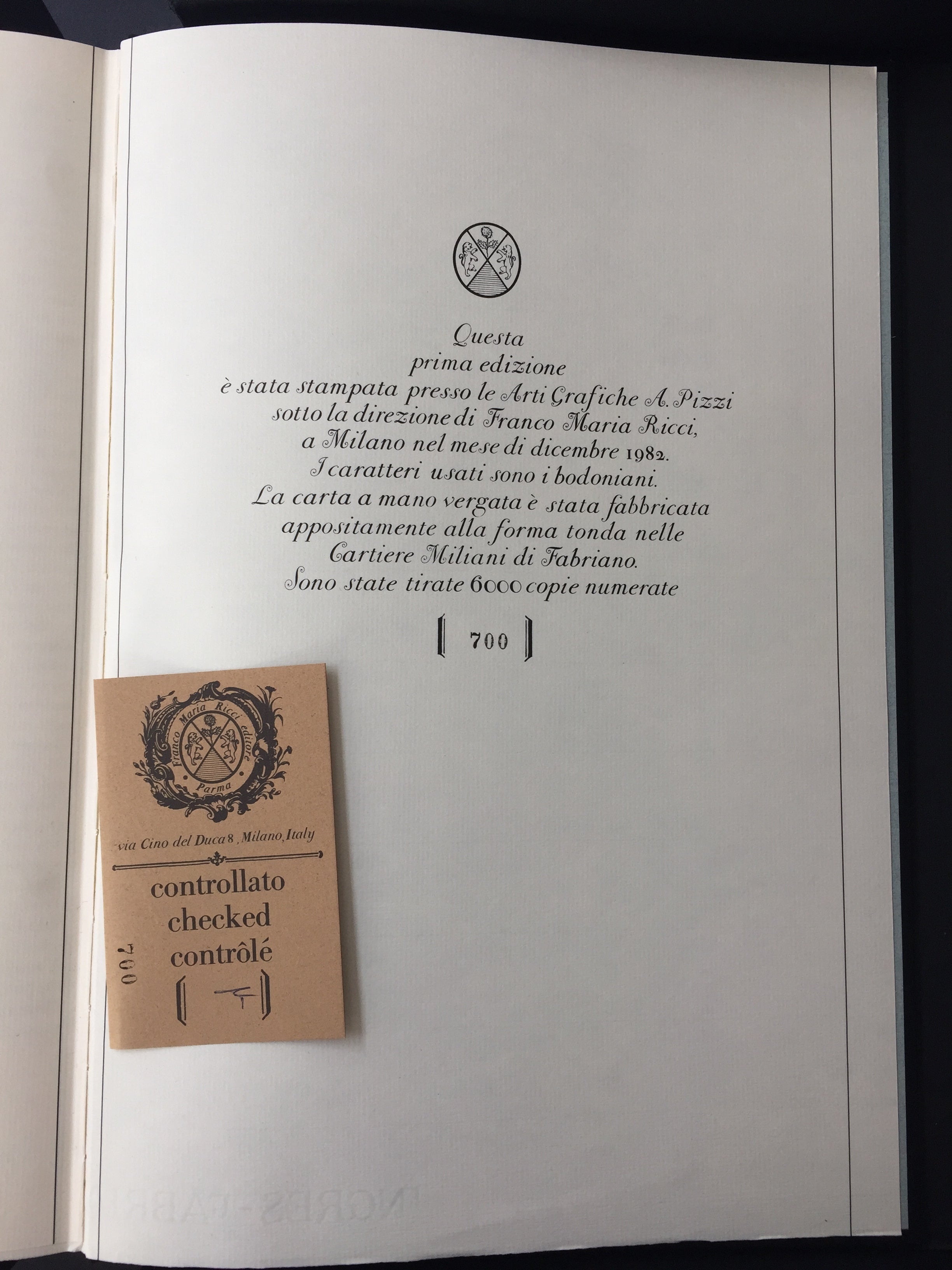 Armani, Giorgio. (b. 1934) Armani – SIGNED – 