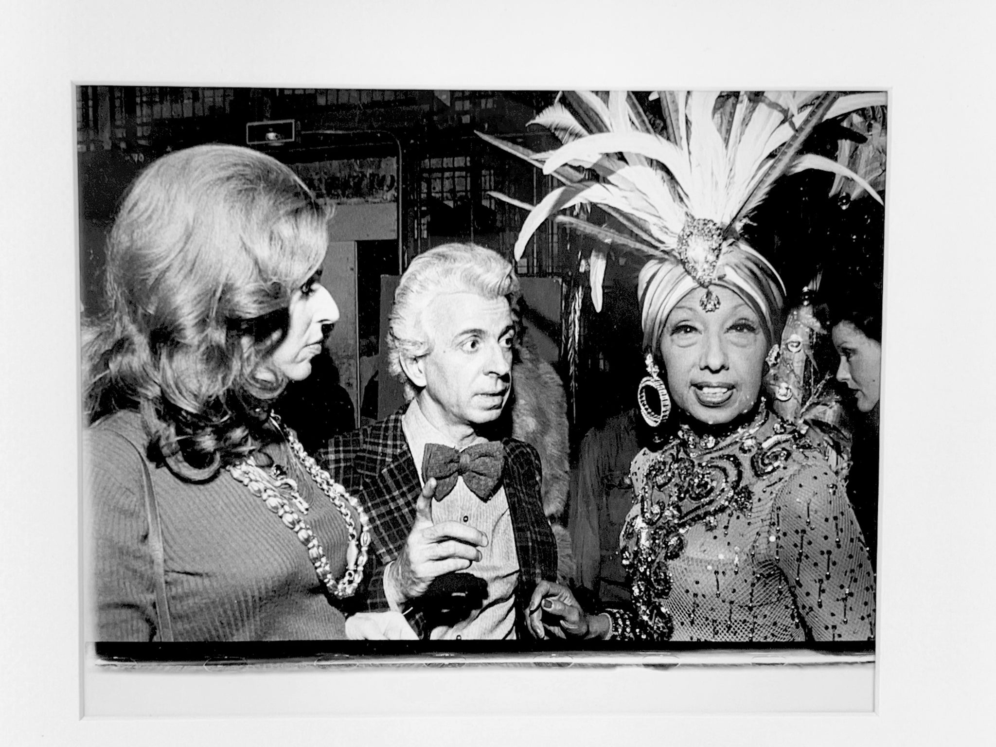 [Baker, Josephine. (1906–1975)] Cunningham, Bill. (1929–2018)  Original Photograph at the Battle of Versailles Fashion Show, 1973