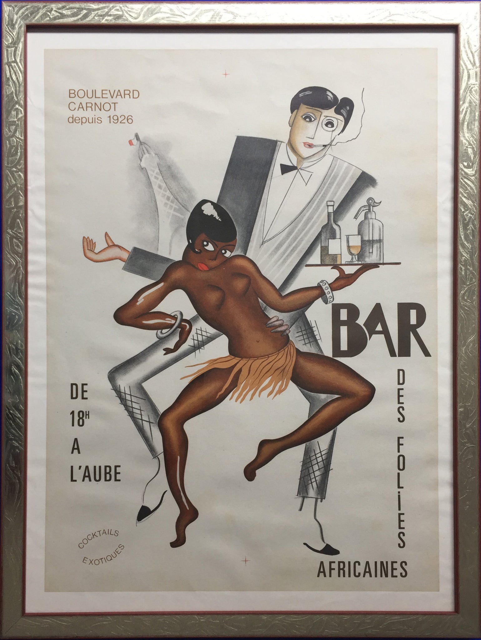 [Baker, Josephine. (1906–1975)] "Bar des Folies Africaines," ca. 1950