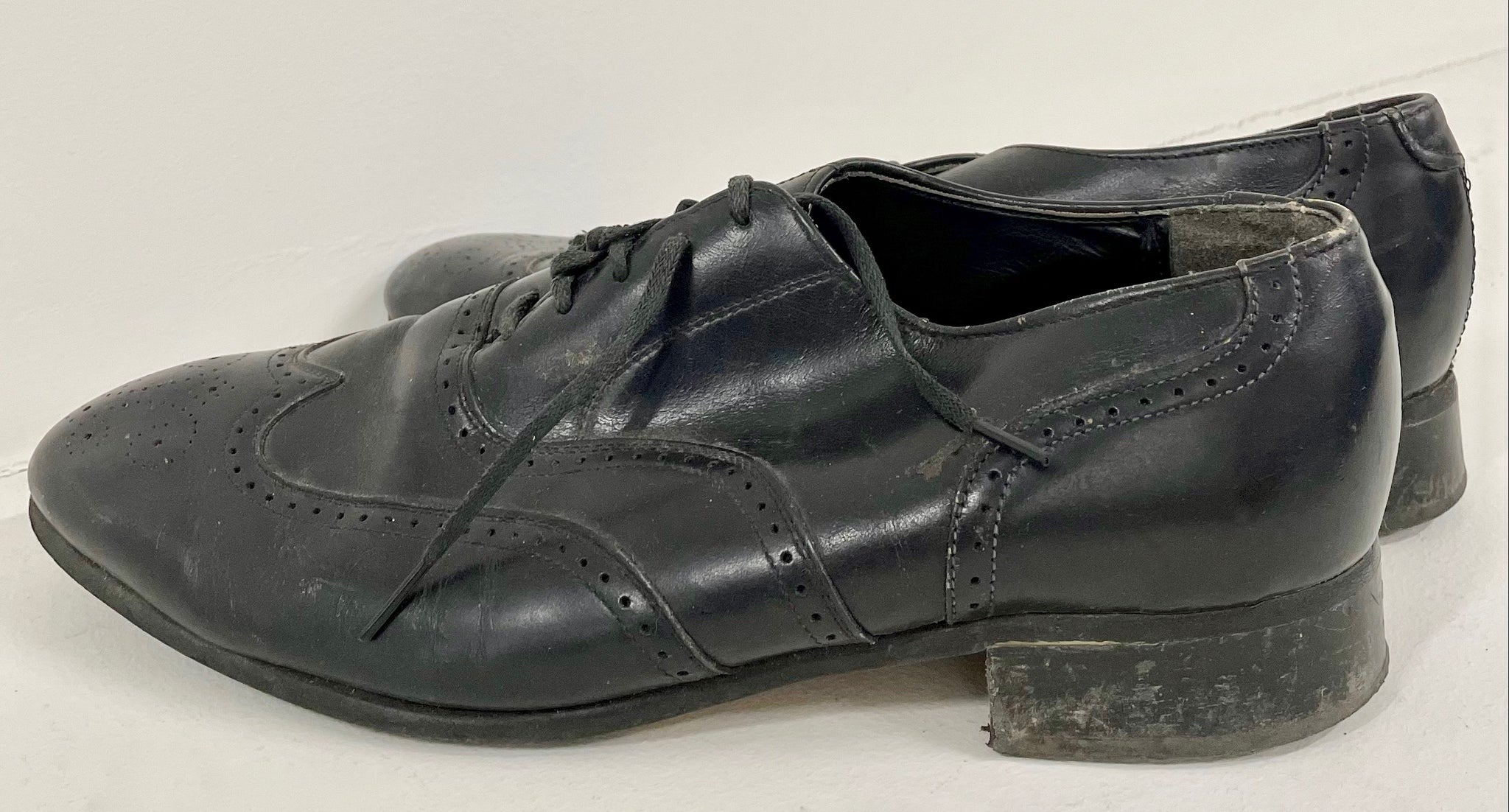 Baker, Chet. (1929 - 1988) Black Leather Dress Shoes, ca. 1980