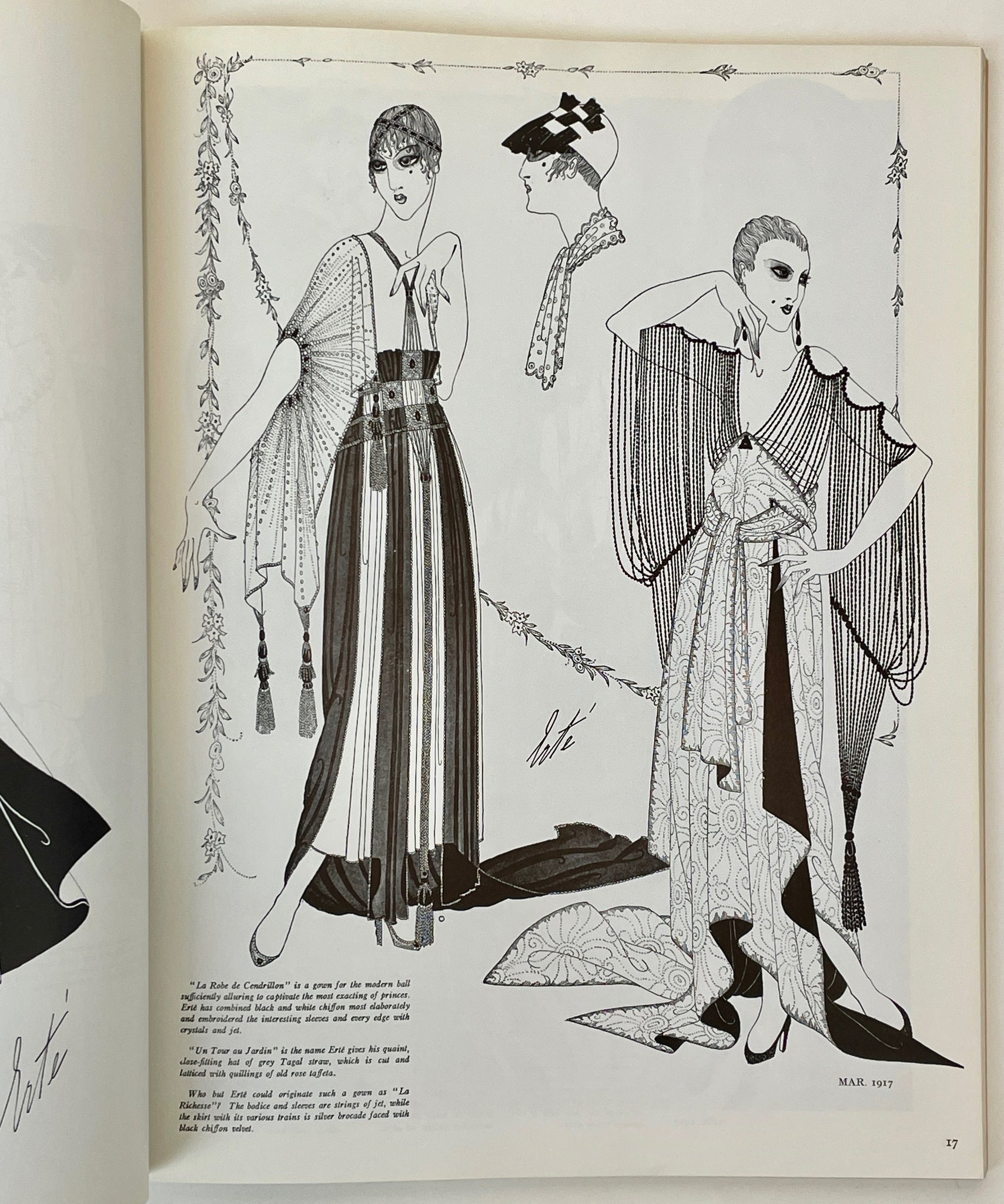 Erté [Romain de Tirtoff] (1892-1990) Designs by Erté. bFashion Drawings & Illustrations from 'Harper's Bazar' – SIGNED
