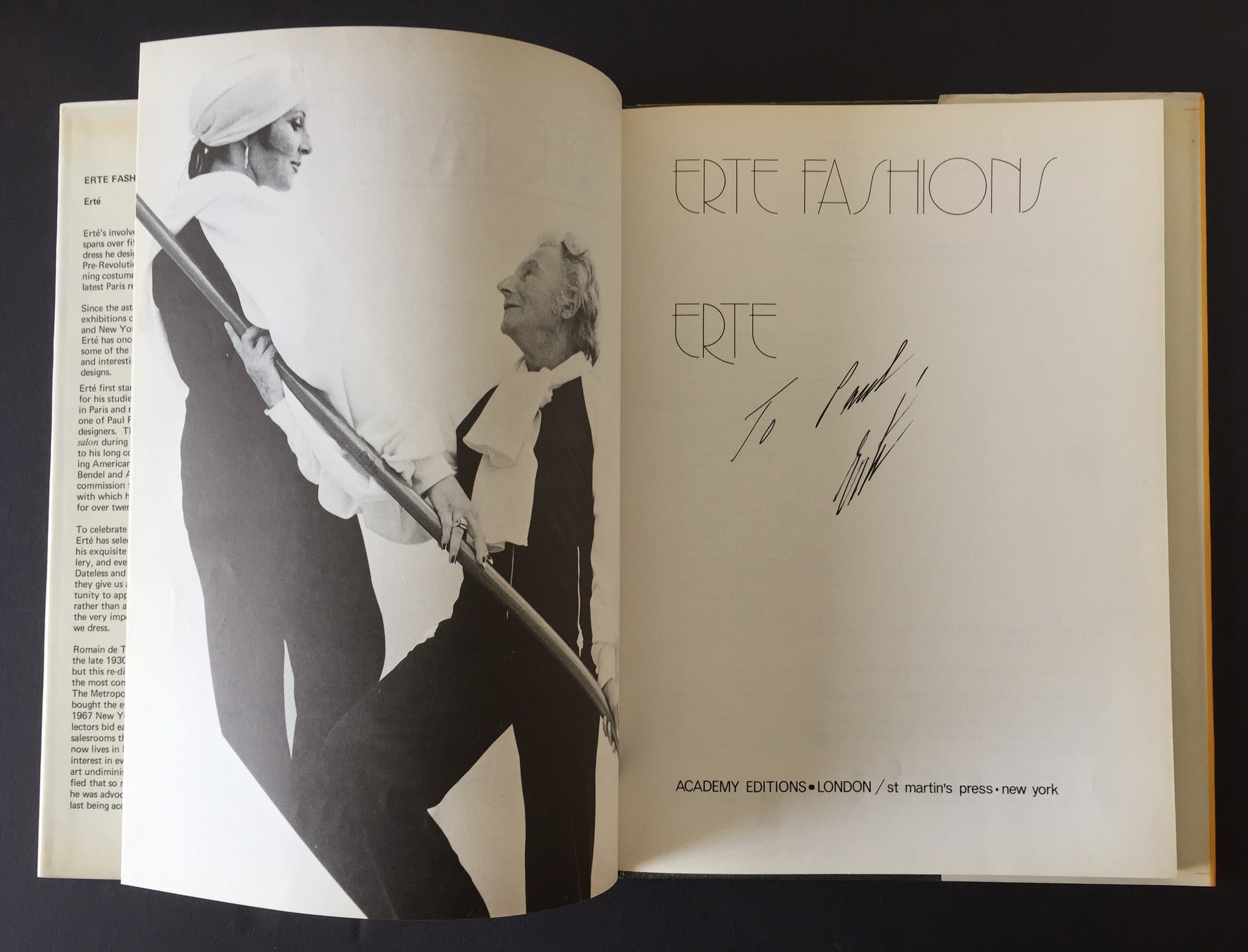 Erté [Romain de Tirtoff] (1892-1990) Erté Fashions – SIGNED