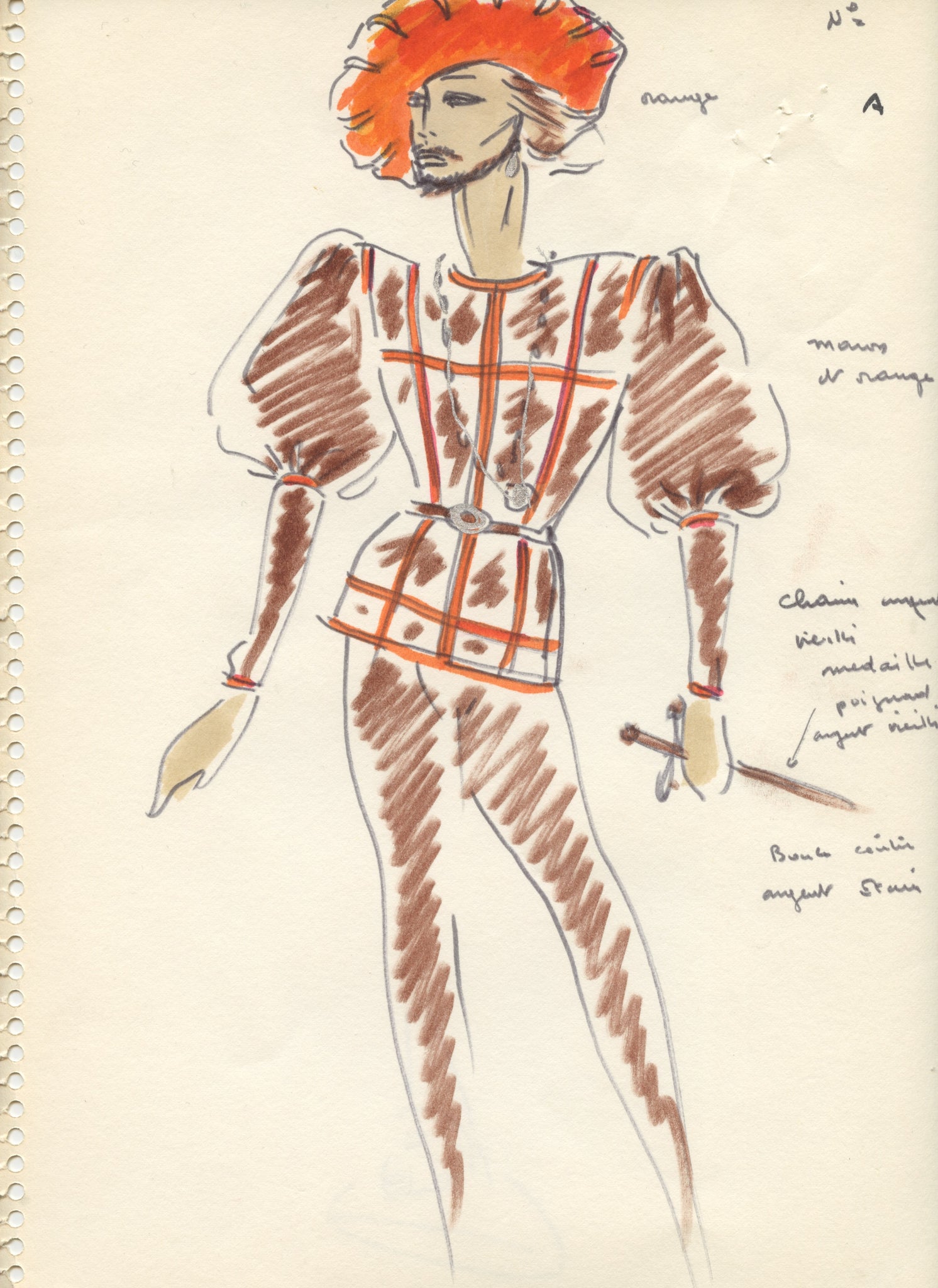 Givenchy, Hubert de. (1927–2018) "Giselle" - Archive of  Costume Designs for the 1997 Bolshoi Ballet Production