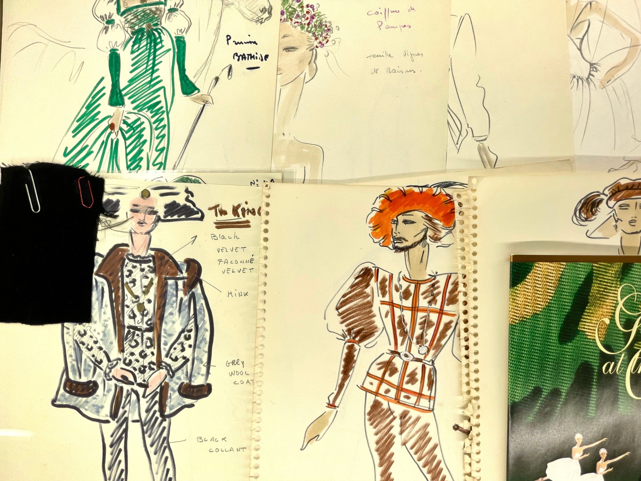 Givenchy, Hubert de. (1927–2018) "Giselle" - Archive of  Costume Designs for the 1997 Bolshoi Ballet Production