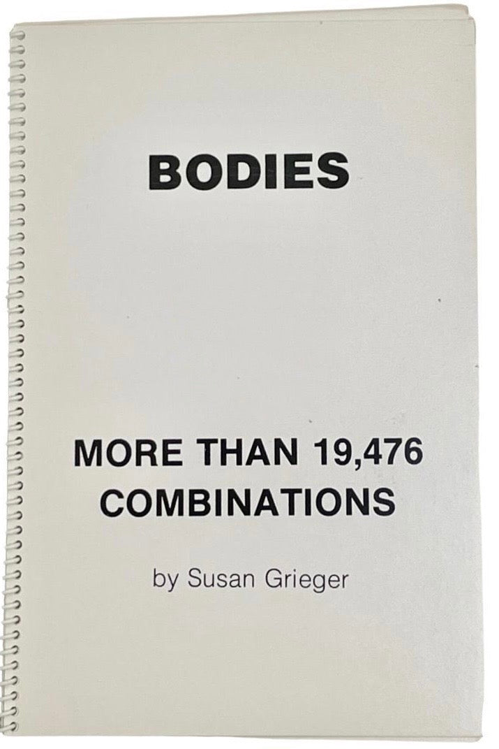 Susan Grieger Bodies: more than 19,476 combinations, 1977