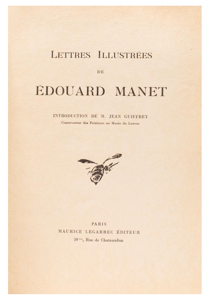 Manet, Édouard - "Lettres Illustrees de Edouard Manet"