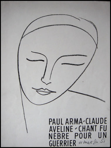 [Matisse, Henri. (1869-1954)] Arma, Paul. (1905-1987) Chant Funèbre Pour Un Guerrier