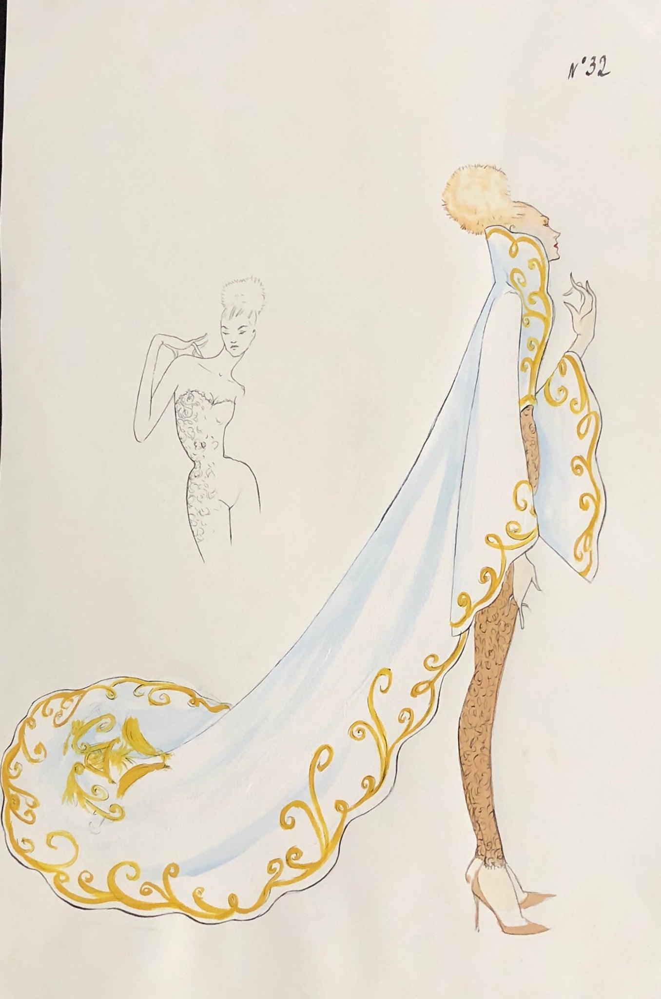 McQueen, Lee Alexander. (1969 - 2010) Design for his First Givenchy Ha ...