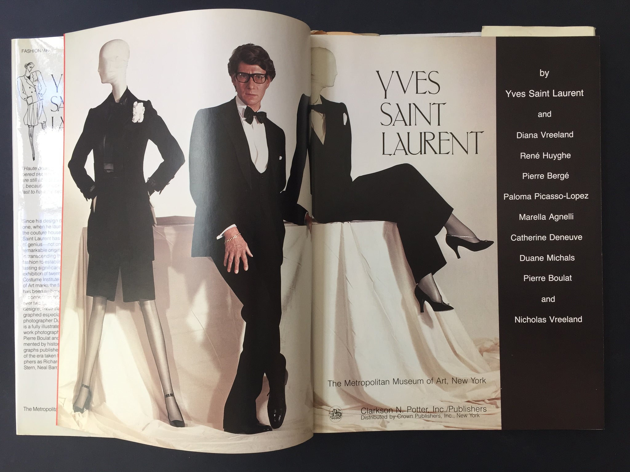 Yves Saint Laurent - Signed Catalogue of the 1983–4 Metropolitan Museum Exhibit