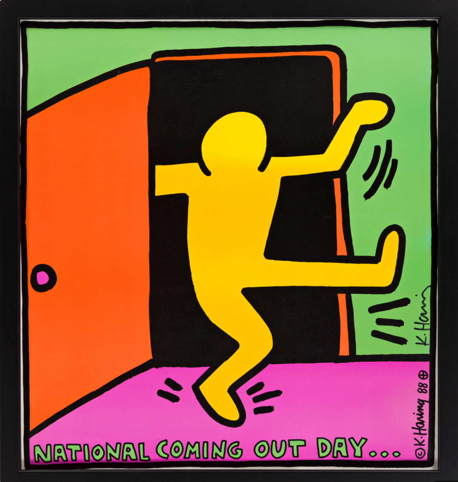 Keith Haring National Coming Out Day, 1988
