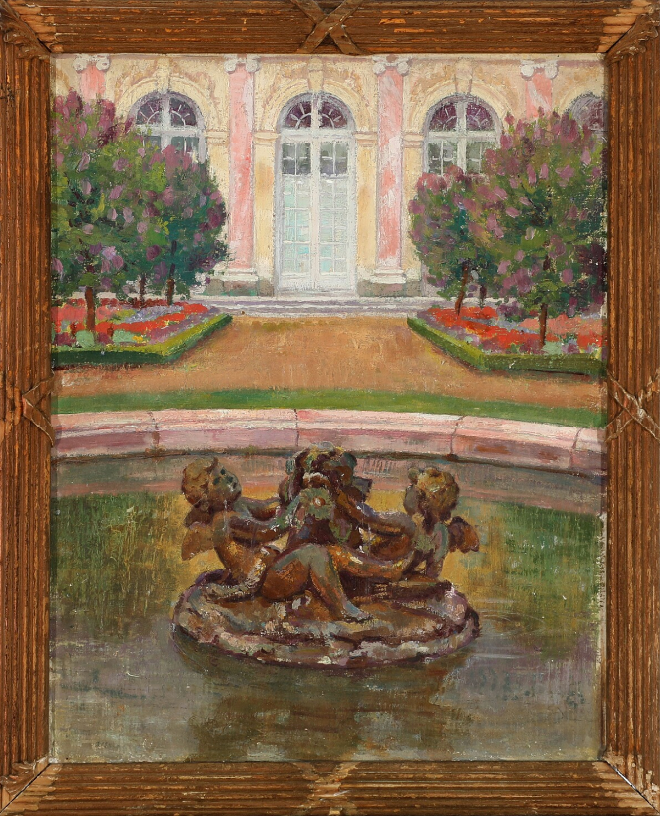 Lili Elbe Fountain at Petit Trianon, ca. 1912