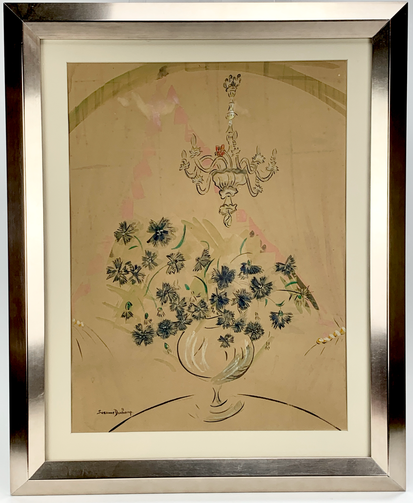 Duchamp, Suzanne. (1889 - 1963); Untitled [Vase de Fleurs et Chandelier], ca. 1930
