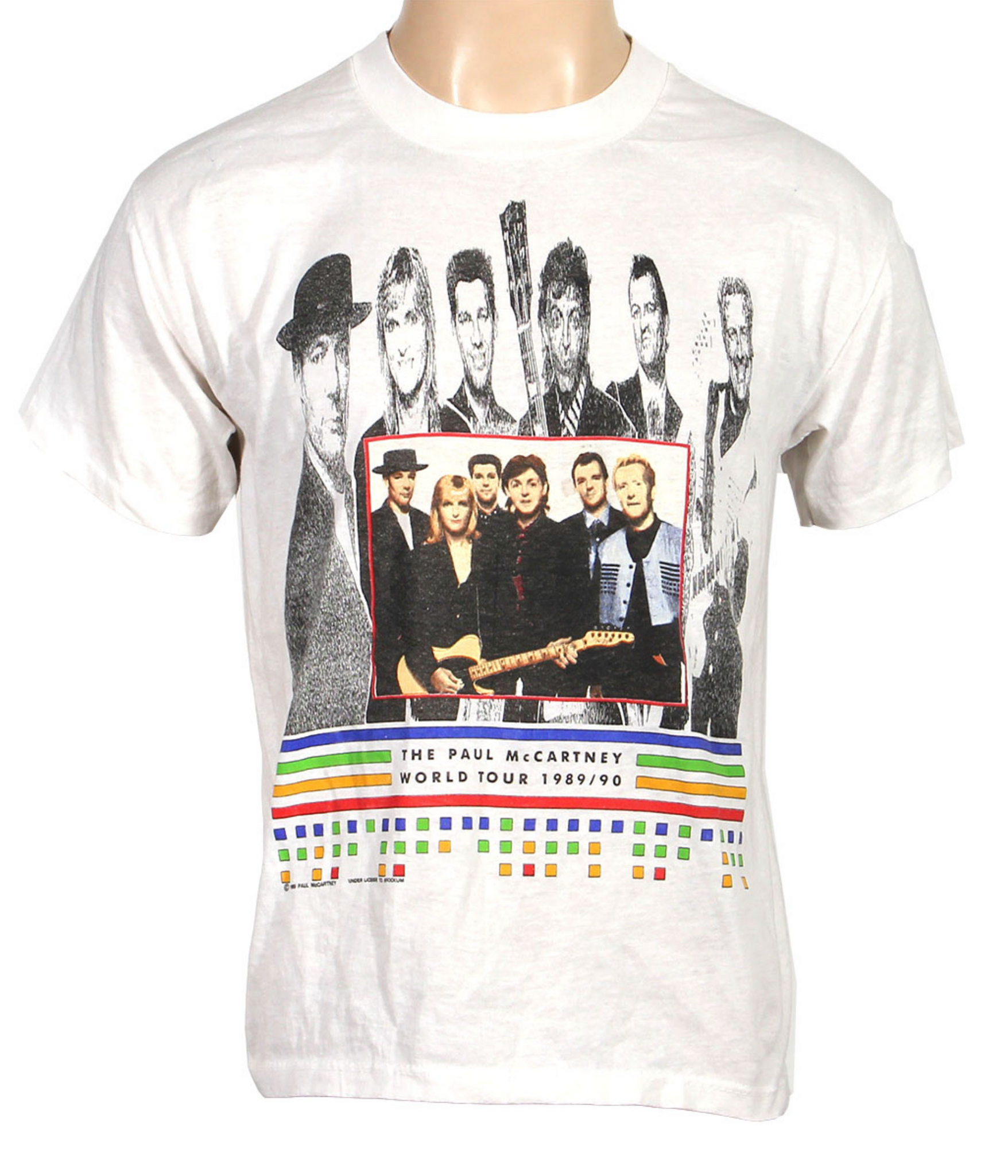 McCartney, Paul. (b. 1942)  1989–1990 World Tour Concert T-Shirt Size Medium