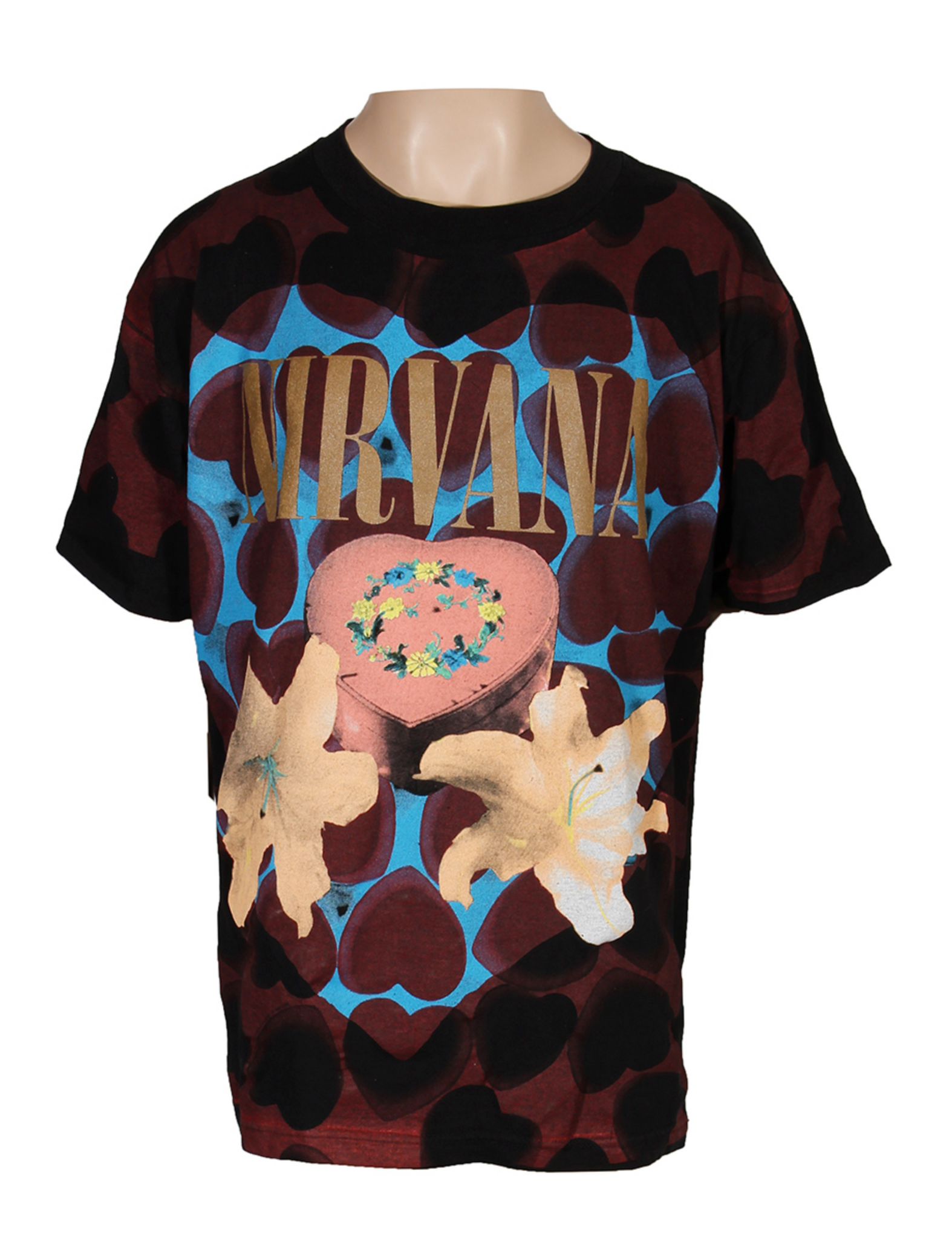 Nirvana Rare 1993 "Heart Shaped Box" T-Shirt Size Large