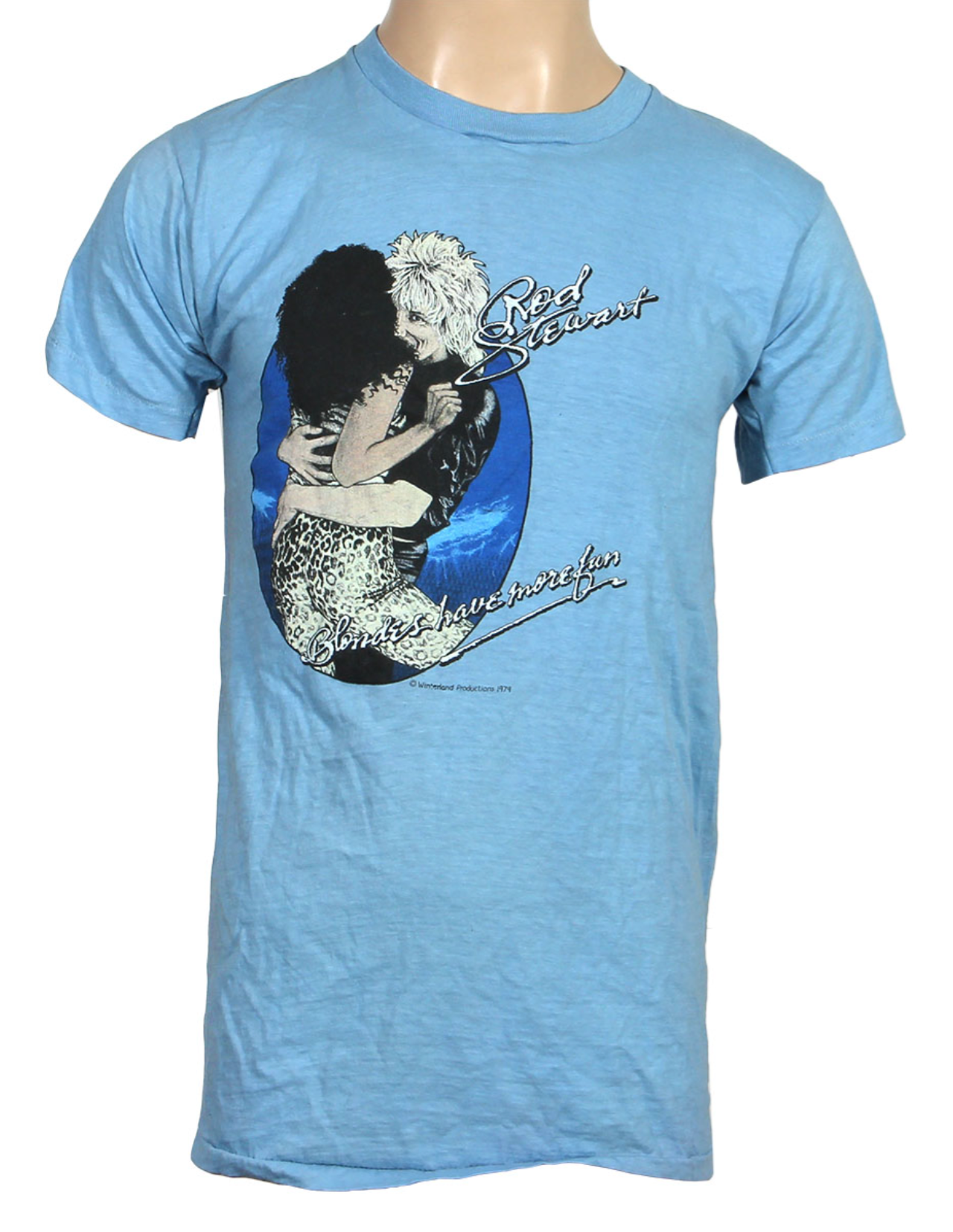 Stewart, Rod. (b. 1945)  "Blondes Have More Fun" – 1979 Concert T-Shirt