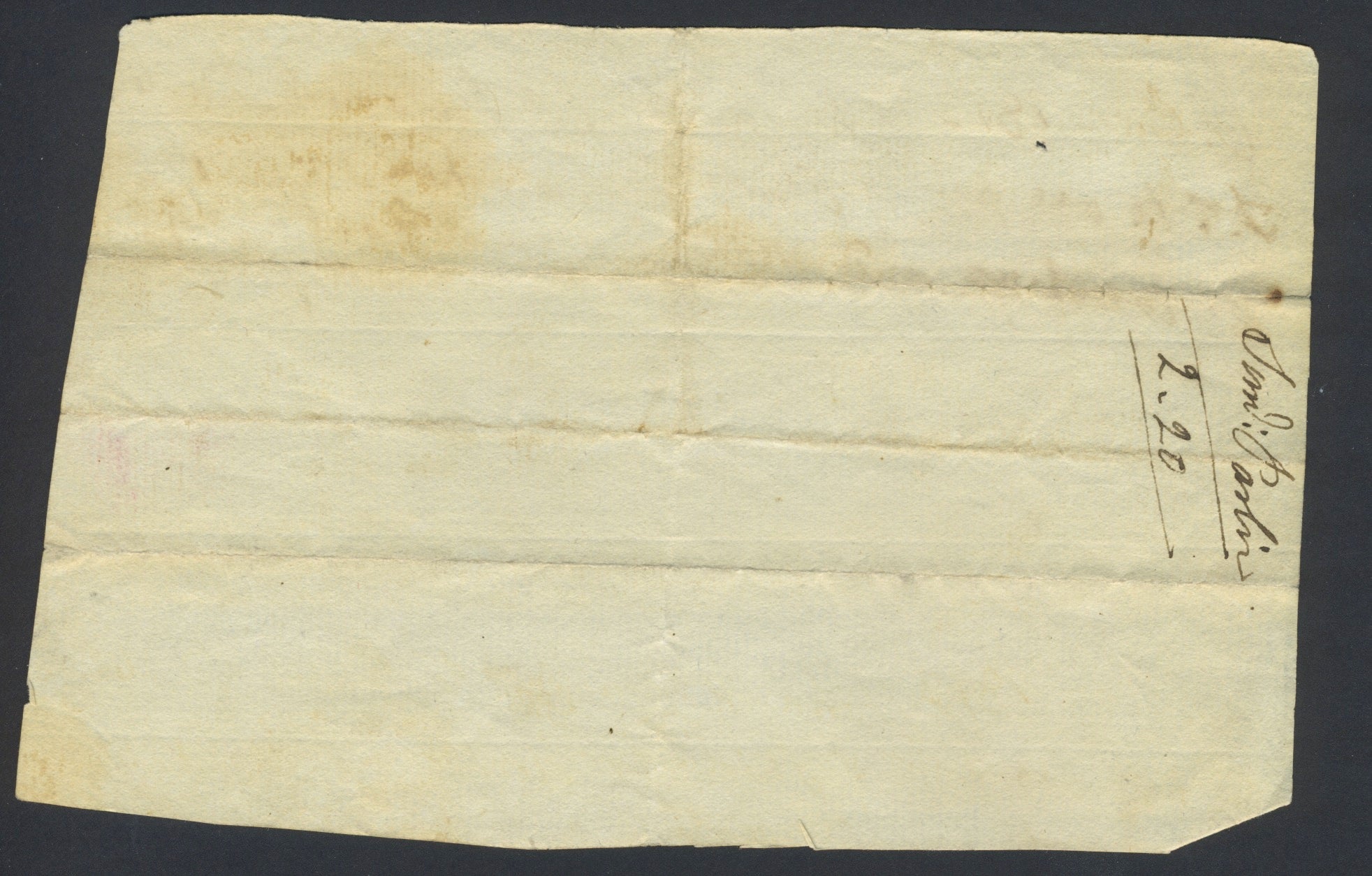 Autograph Tailor's Bill, 1813 Ink on paper. Acton [MA], 1813.