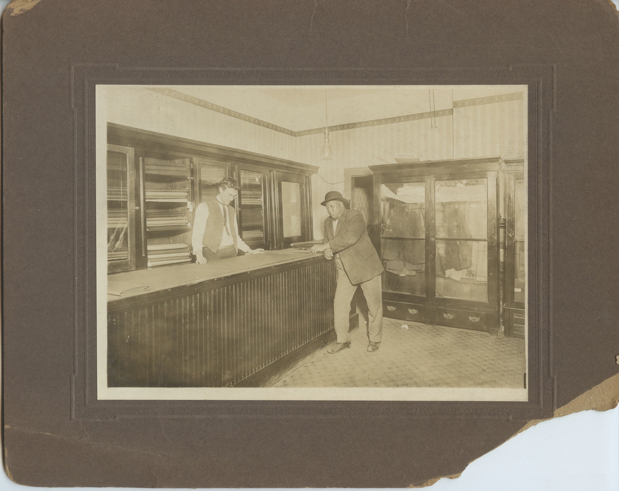 [Tailor's Shop] Original photograph, ca. 1900
