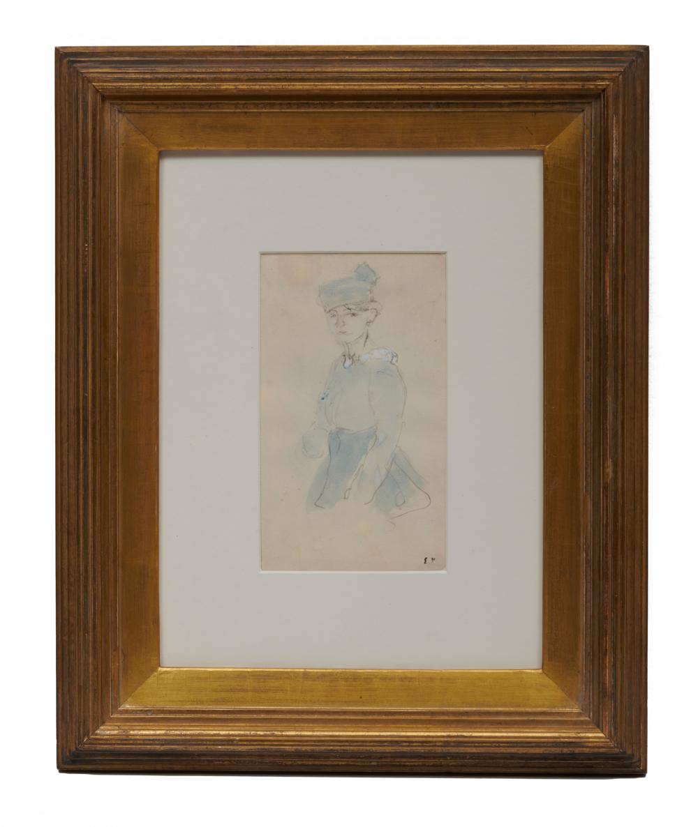 Vuillard, Edouard. (1868–1940) Annette with a Blue Pillbox Hat