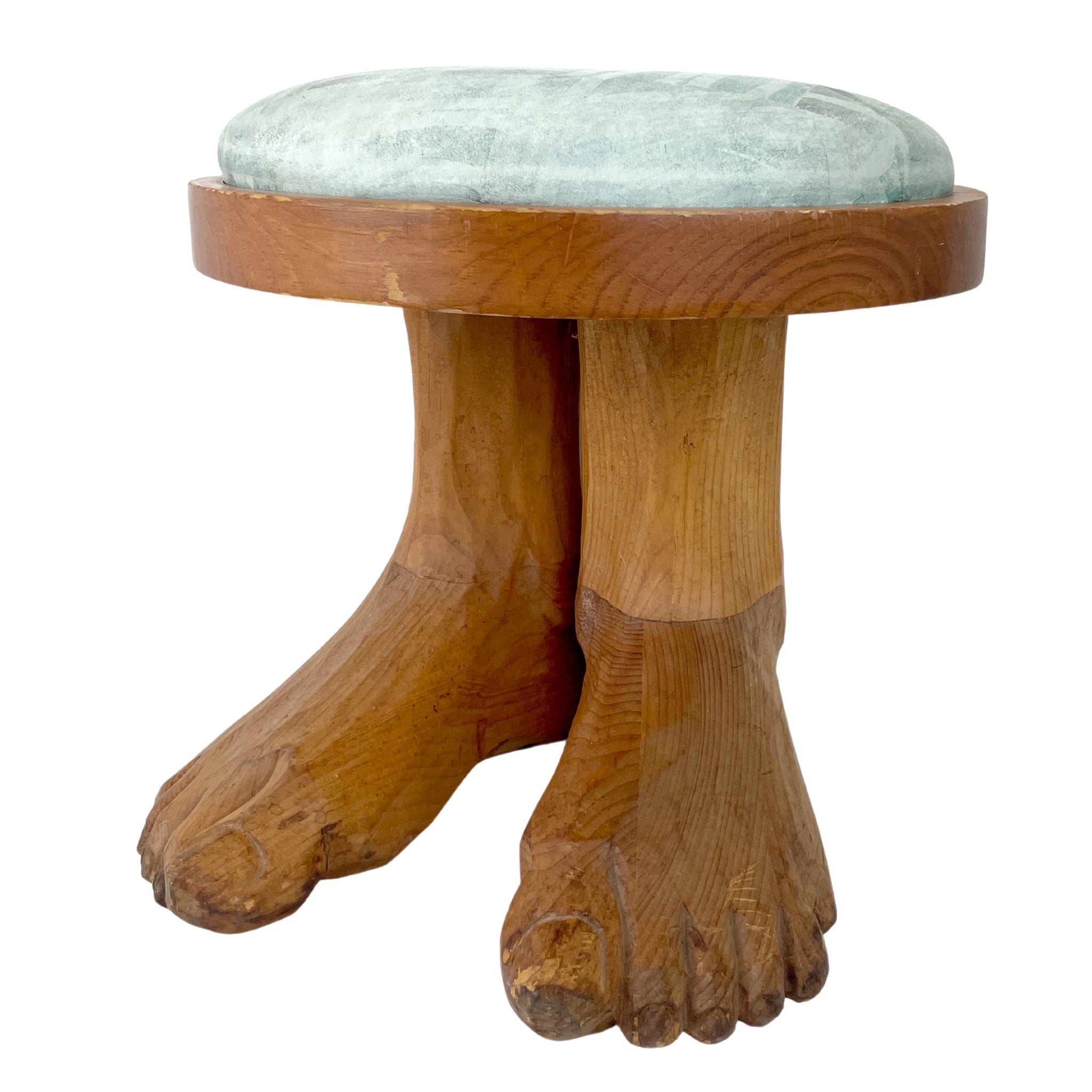 [Ringo Star] Carved Wooden Footstool - FROM THE COLLECTION OF RINGO STARR, ca. 1970