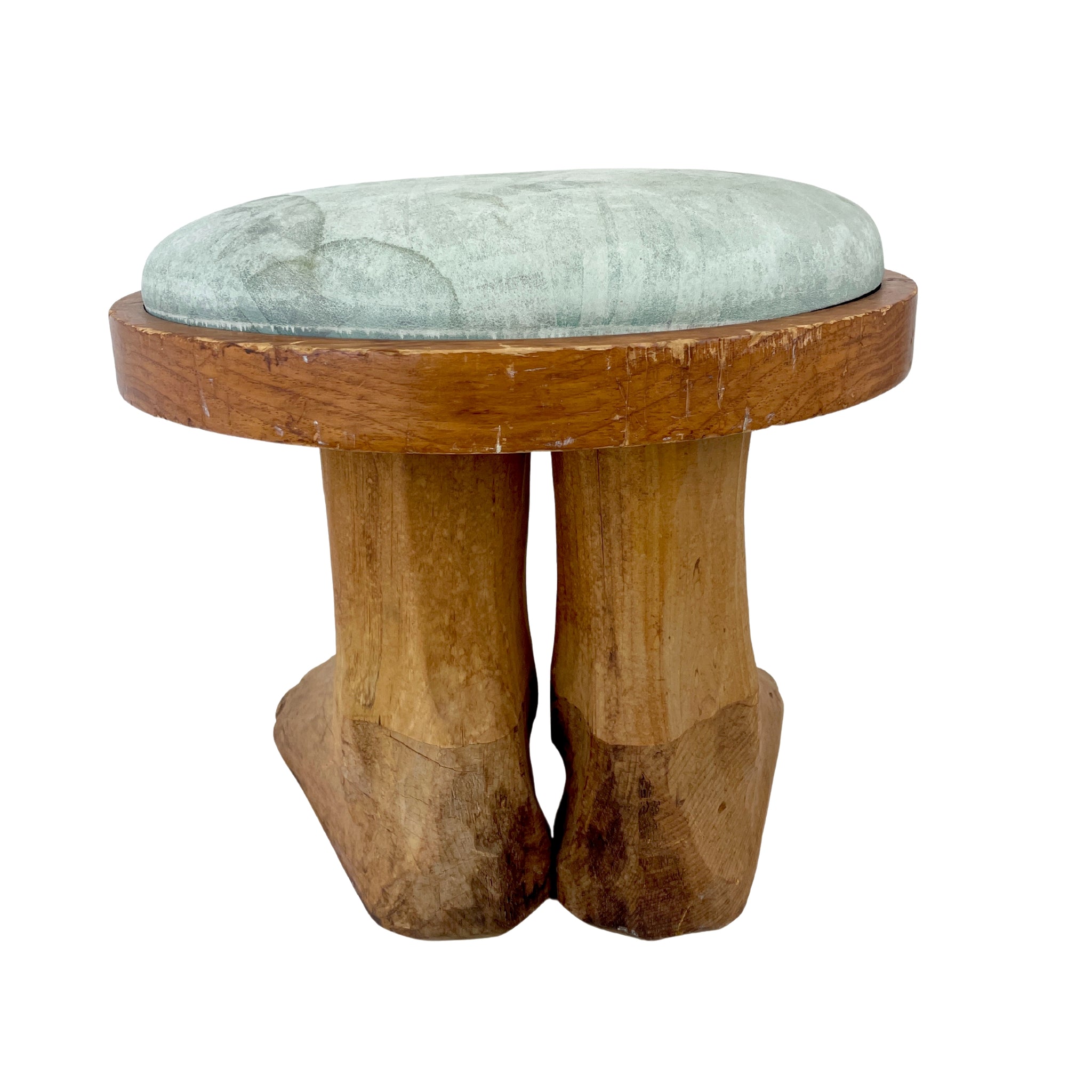 [Ringo Star] Carved Wooden Footstool - FROM THE COLLECTION OF RINGO STARR, ca. 1970