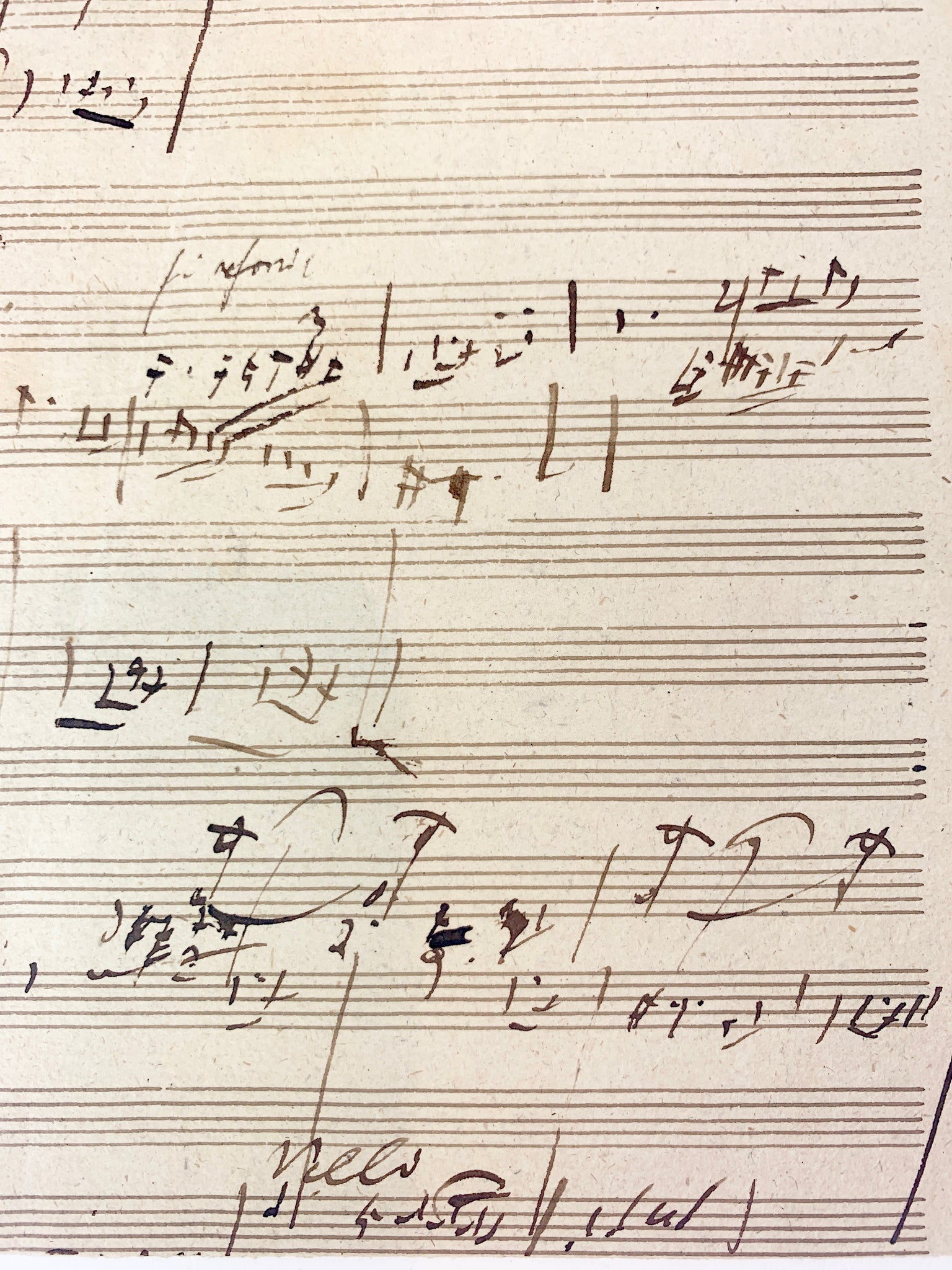 Beethoven, Ludwig van. (1770–1827): Autograph Musical Manuscript, including sketches of a Ninth Symphony