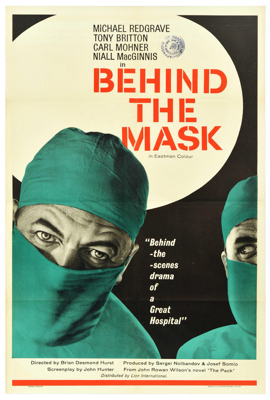 "Behind The Mask " - 1958 Poster