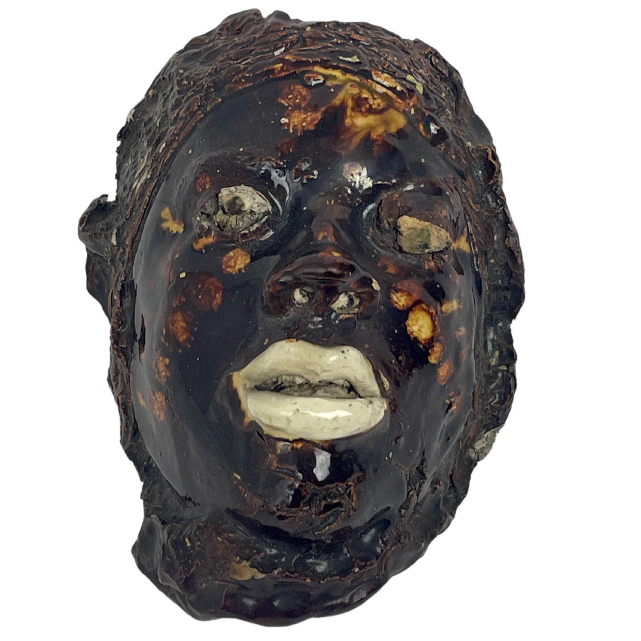 [Anonymous,  American, possibly Bennington, VT]: Ceramic Mask, 19th century
