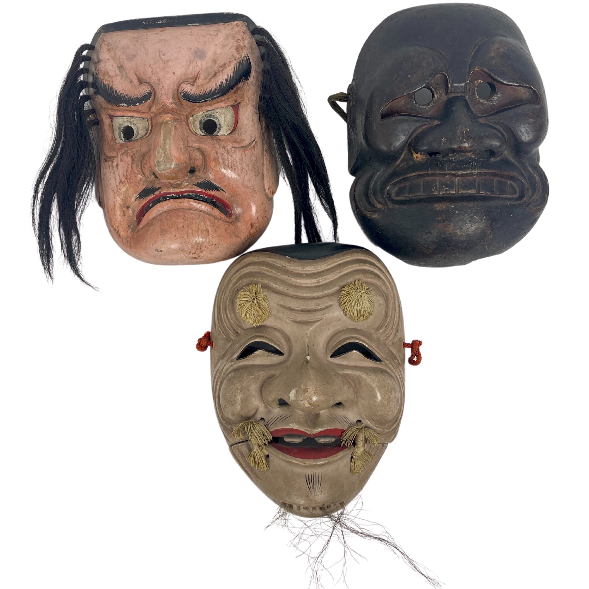 Three Noh Theater Masks – B Dry Goods