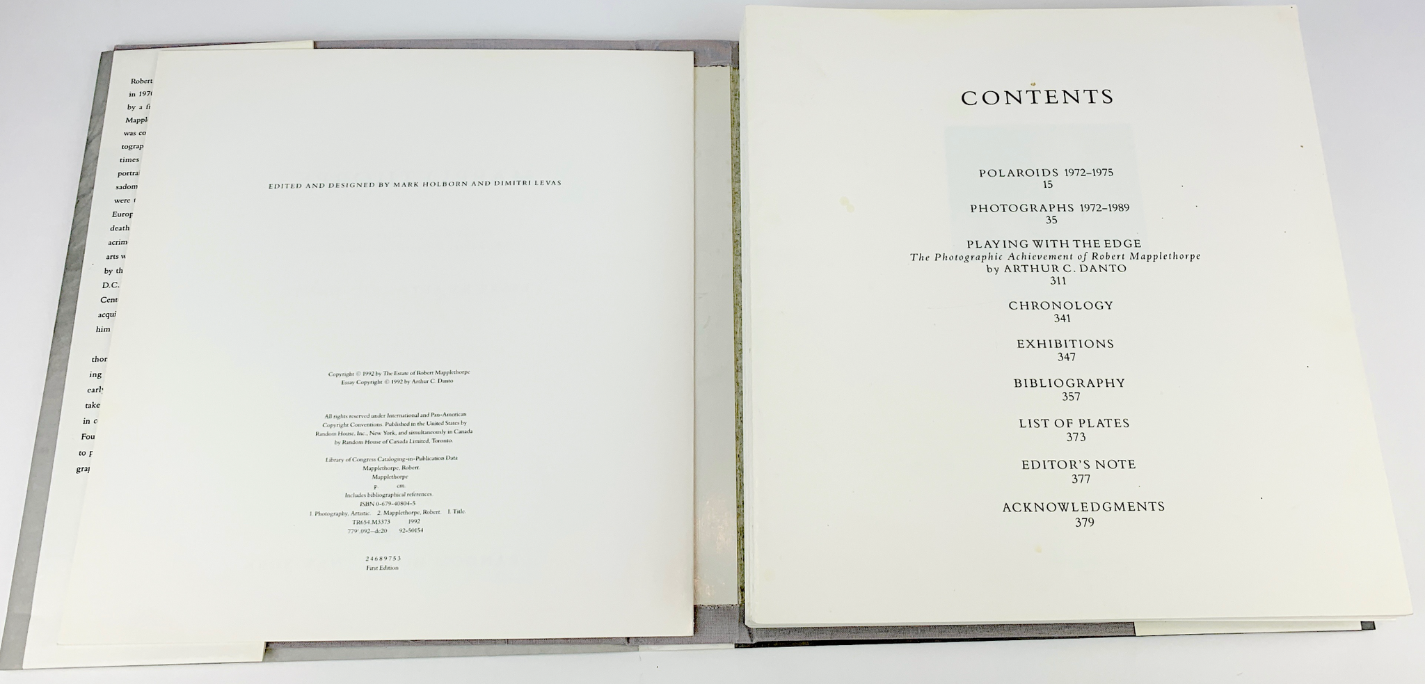 [Mapplethorpe, Robert. (1946–1989)] [Glover, Tony. (1939–2019)] Smith, Patti. (b. 1946): "Mapplethorpe" - Unbound Galley Proof from Mapplethorpe's Studio, with a letter of provenance from Patti Smith