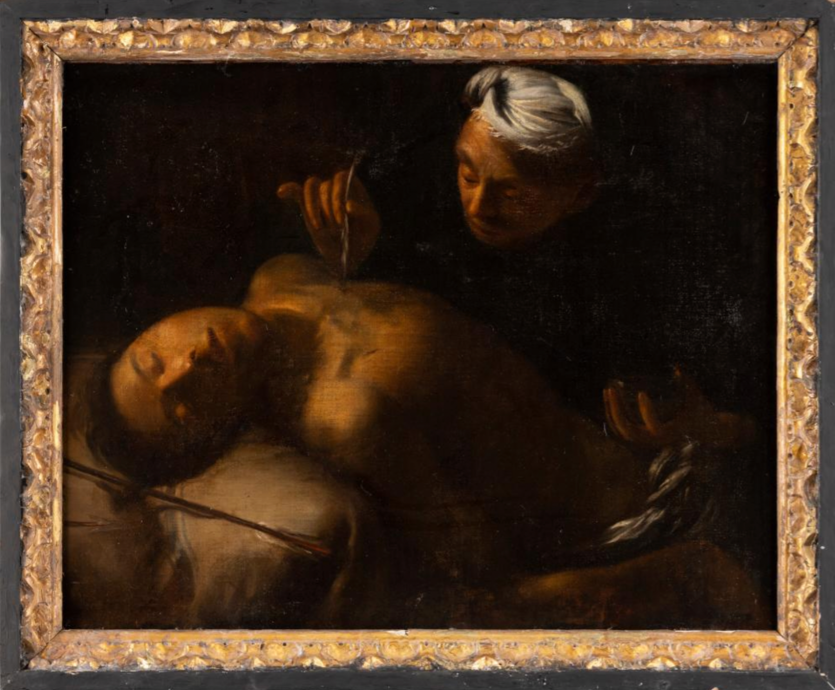 del Cairo, Francesco. (1607–1675) [Workshop/School of]: Saint Sebastian Healed by Saint Irene