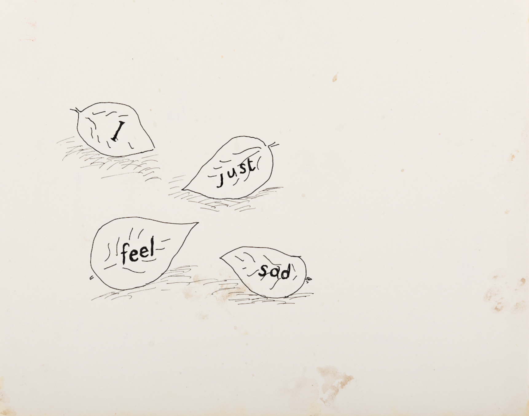Hockney, David. (b. 1937): I Just Feel Sad