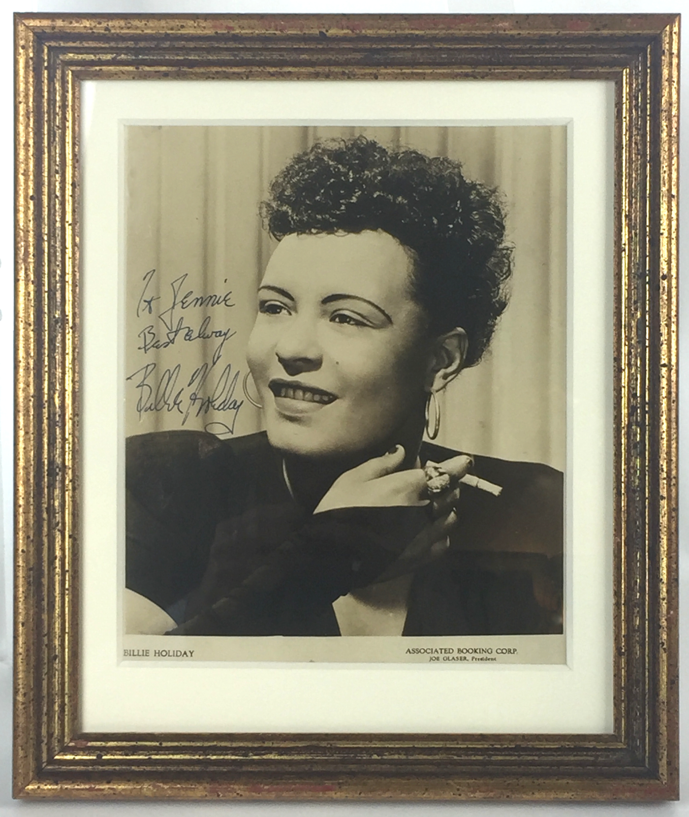 Holiday, Billie. (1915–1959): Signed Photograph