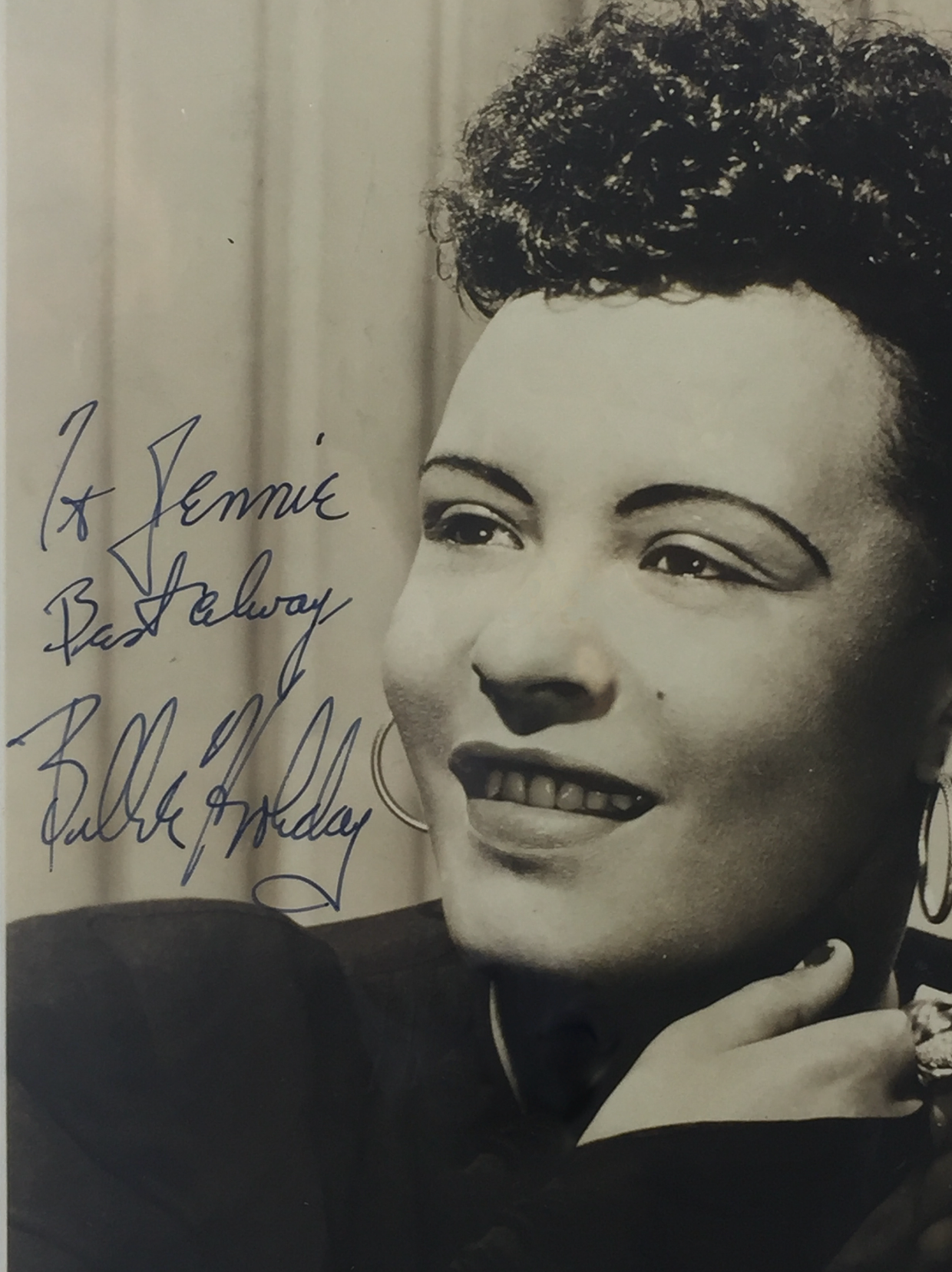 Holiday, Billie. (1915–1959): Signed Photograph