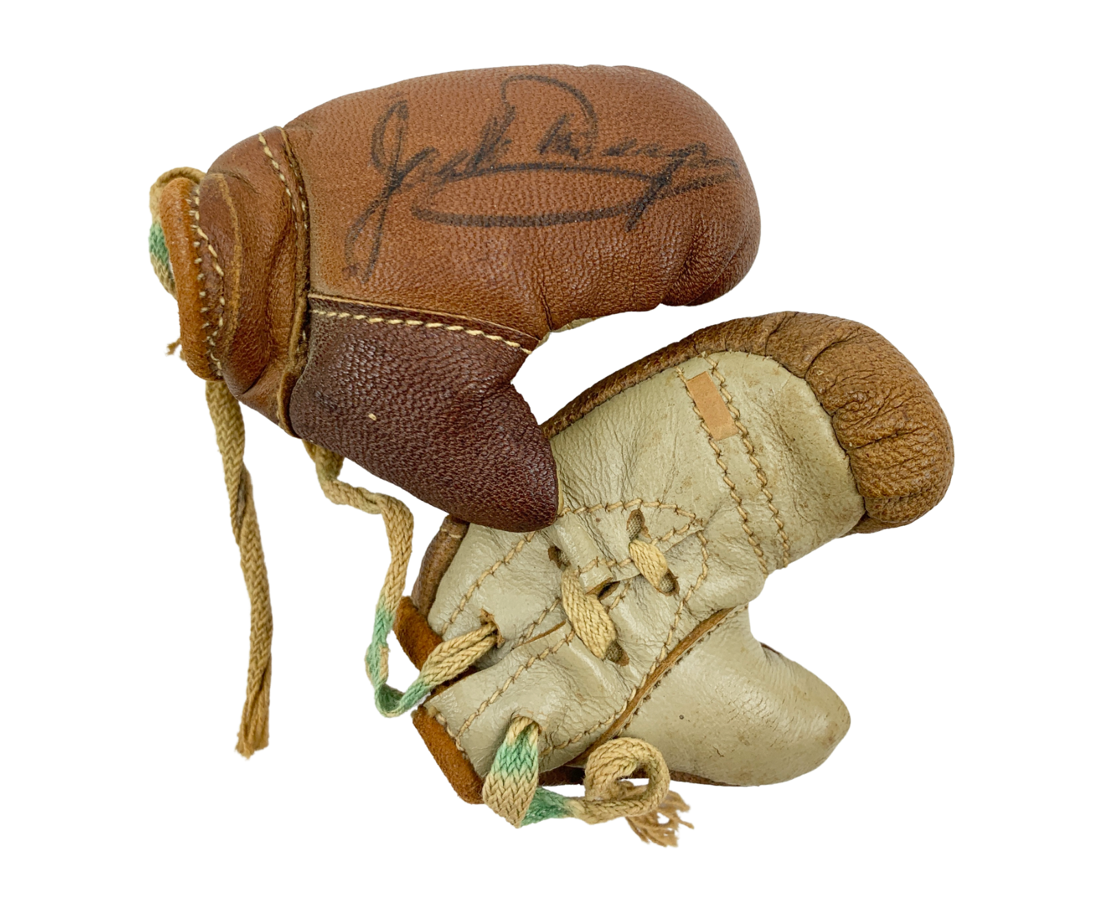 [Boxing] Dempsey, Jack. (1895–1983): Signed Miniature Boxing Gloves!